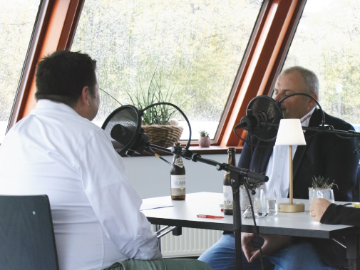 Podcast-Gast Martin Uster von Baarer Bier im Gespräch mit Philipp Hofmann